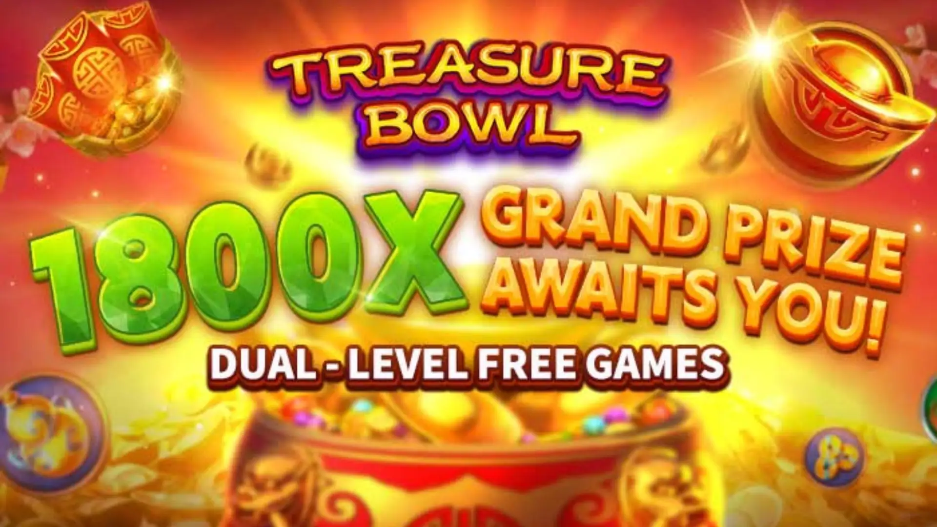 Multiplicadores Treasure Bowl ap777 - 7777x Máximo com Tigela Dourada